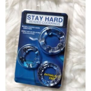 Stay Hard Super Erection Enhancing Delay Ejaculation Penis Rings Set
