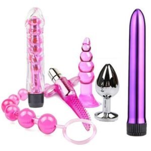 6Pcs/Set Vibrator Kit Private Sex Toys Flirt-Pink