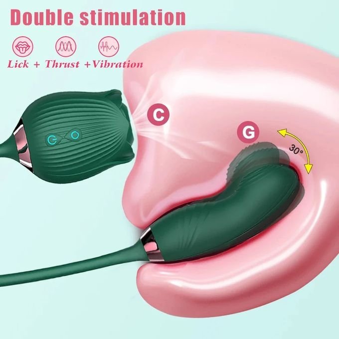 Two-in-one Automatic Telesco Rose-shaped Vibrating - Image 8
