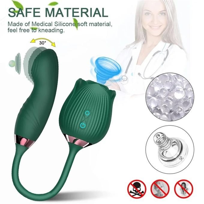 Two-in-one Automatic Telesco Rose-shaped Vibrating - Image 5